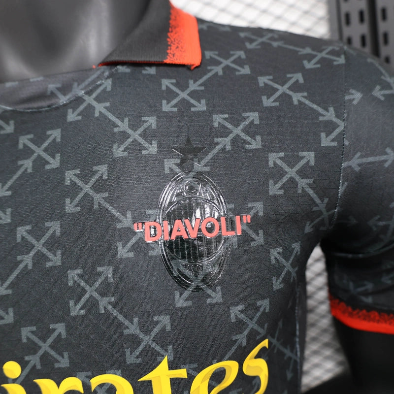 AC Milan x Off-White Jersey (Black-Green) 2025 | Player Version