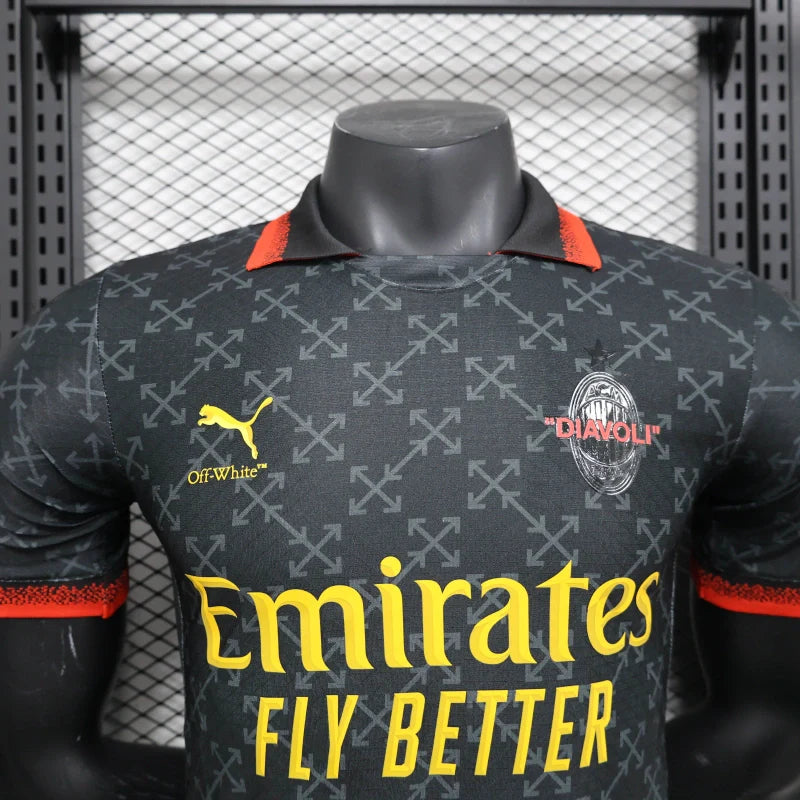 AC Milan x Off-White Jersey (Black-Green) 2025 | Player Version