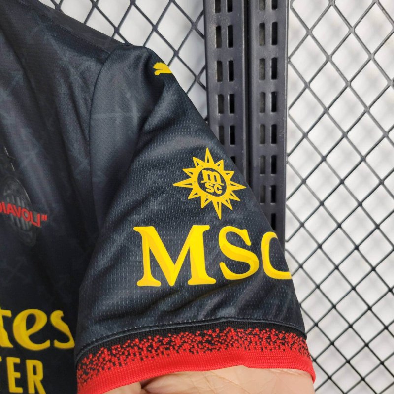 AC Milan x Off-White Fourth Jersey (Black-Green) | Fan Version