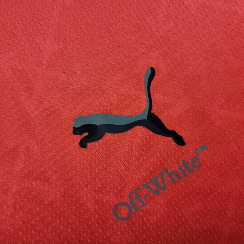 AC Milan x Off-White Fourth Jersey (Red-Green) | Fan Version