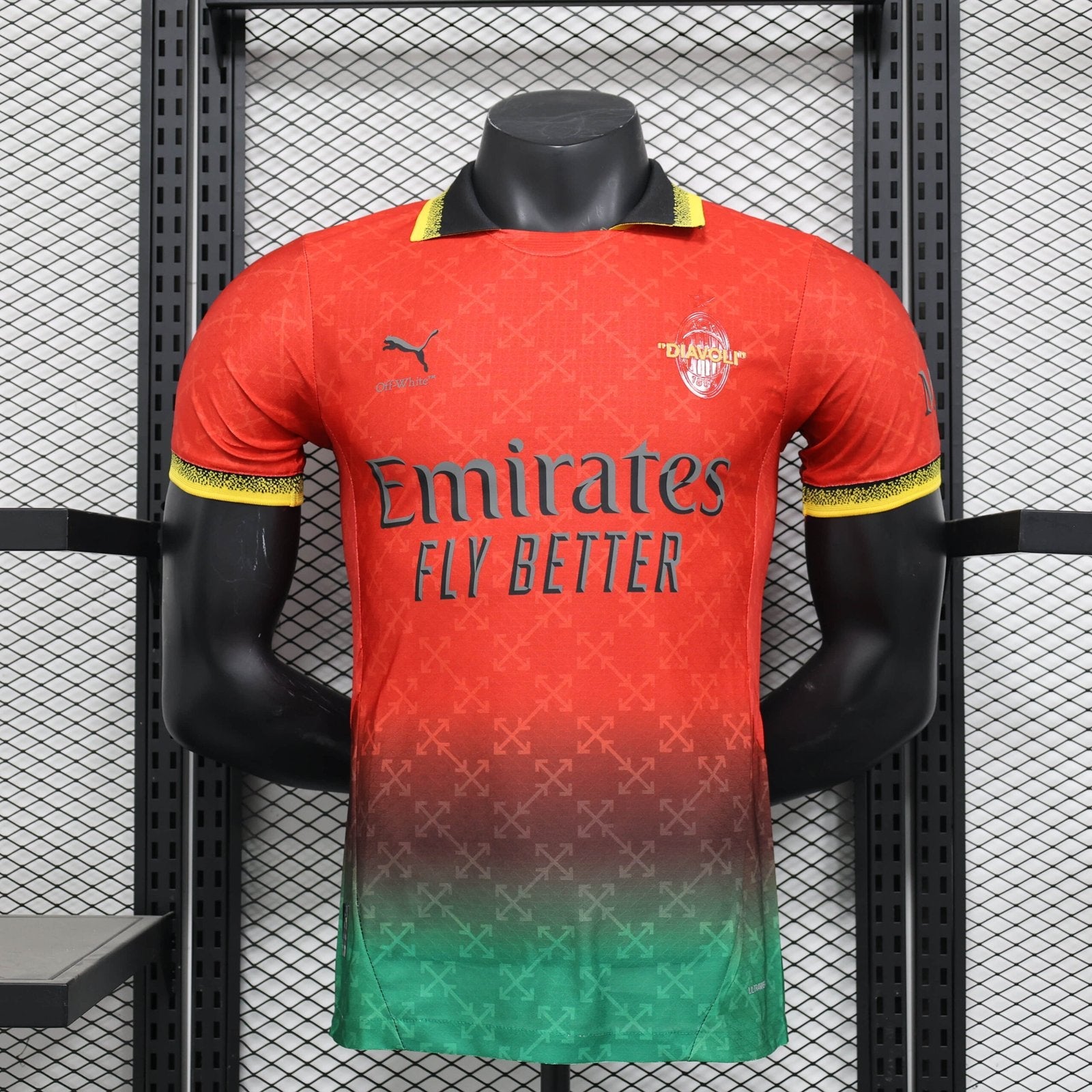 AC Milan x Off-White Jersey Red 2025 | Player Version