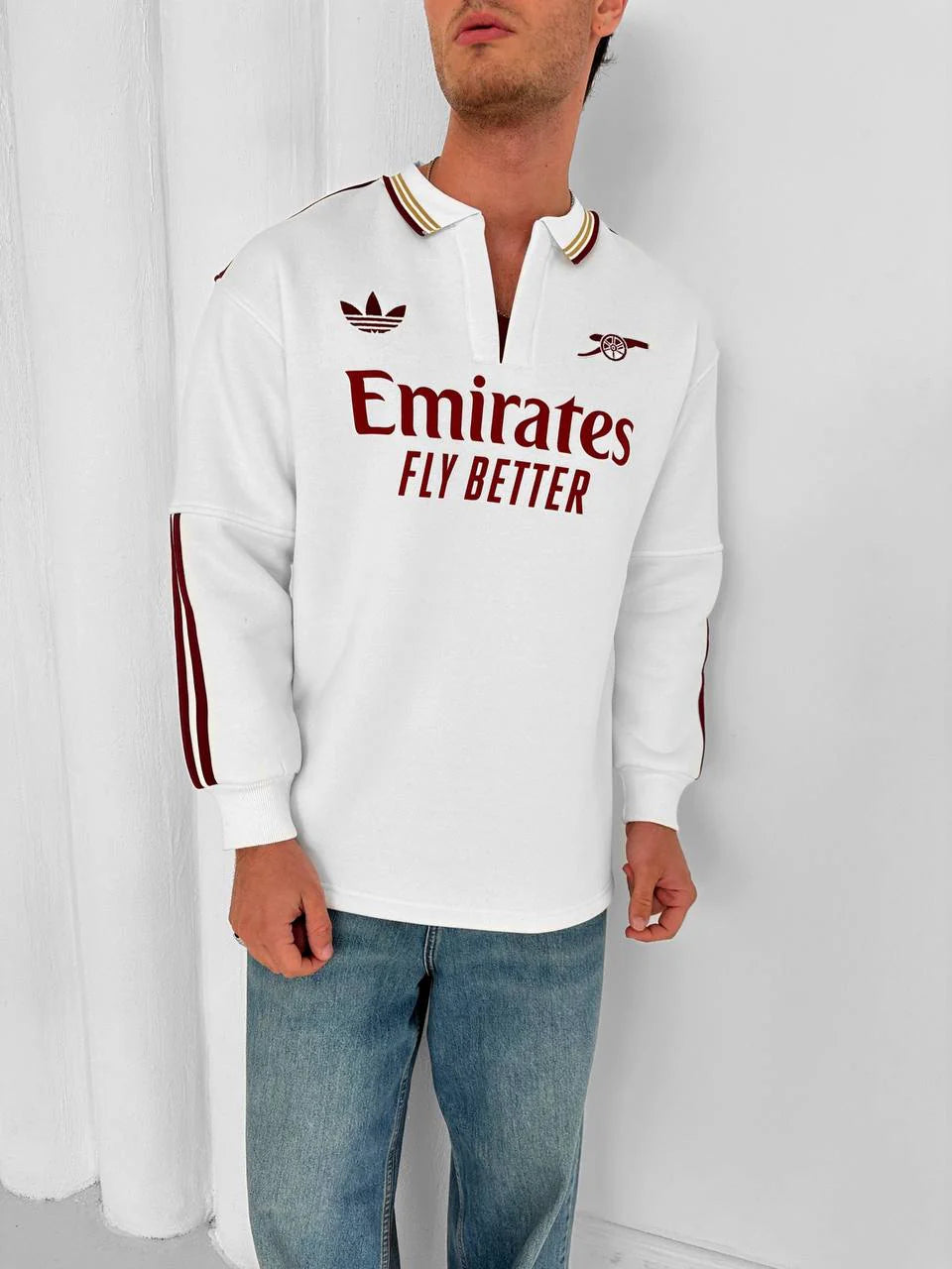 Arsenal FC Retro Polo Sweatshirt