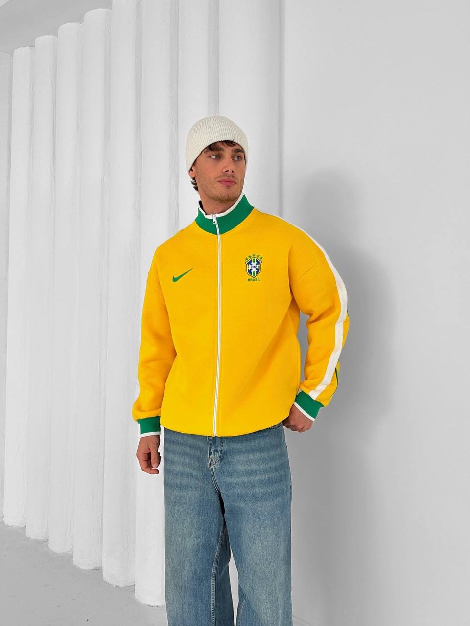 Brazil Football Retro Track Jacket –Stryve