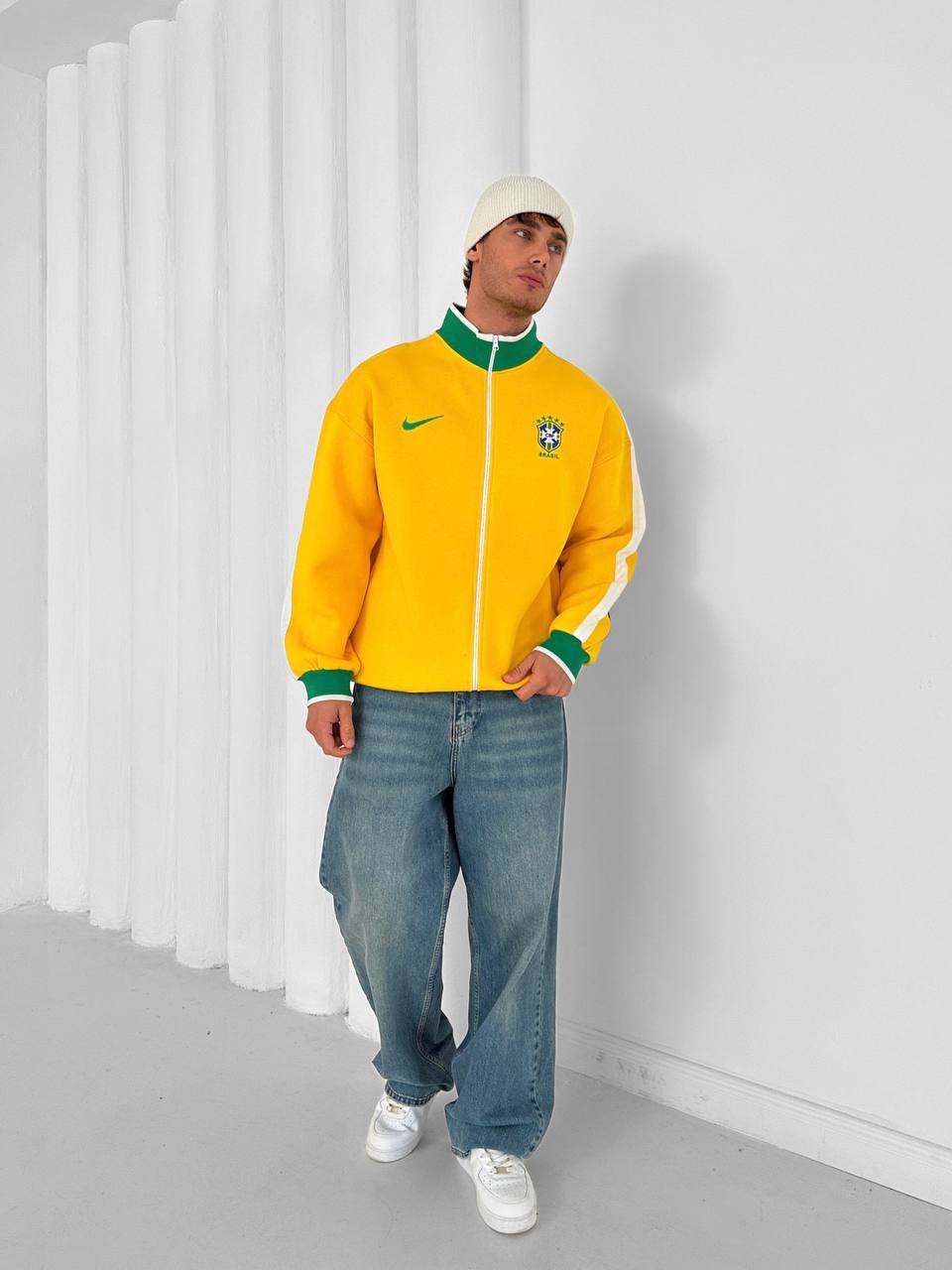 Brazil Football Retro Track Jacket –Stryve