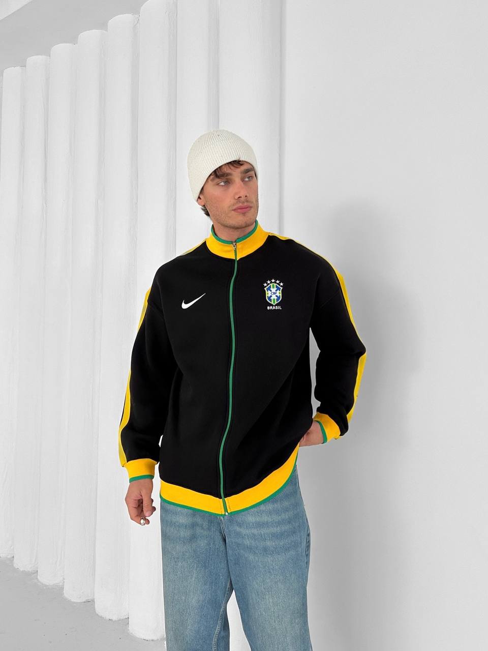 Brazil Football Retro Track Jacket –Stryve