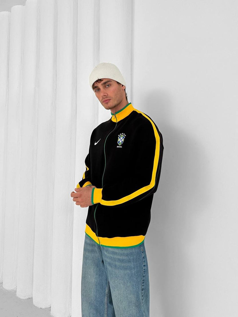 Brazil Football Retro Track Jacket –Stryve