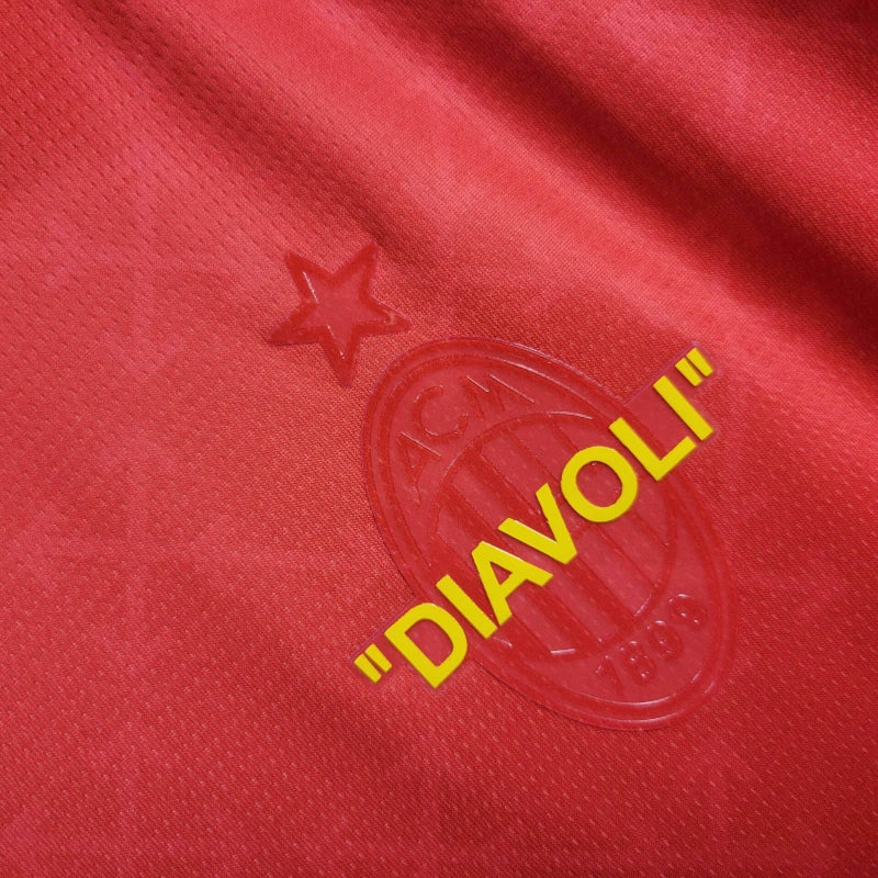 AC Milan x Off-White Fourth Jersey (Red-Green) | Fan Version